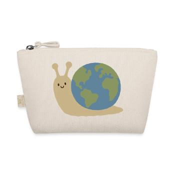 Mignon Kawaii Earth Snail Minimalist Planet Vector - Trousse biologique - nature - Devant