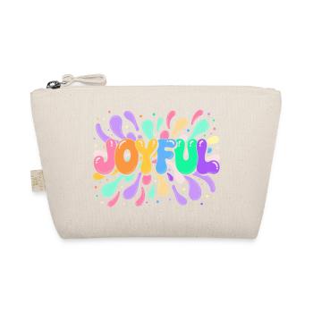 Lettrage Joyeux en éclats colorés - Trousse biologique - nature - Devant
