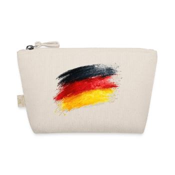 Germany Flag Brushstroke Title - Organic Pouch - nature - Front