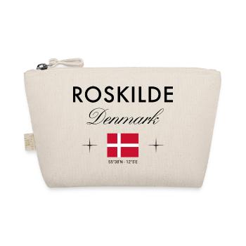 Roskilde Denmark Coordinates Travel Souvenir - Organic Pouch - nature - Front