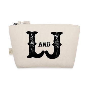 L and J Destroyed Monogram - Organic Pouch - nature - Front