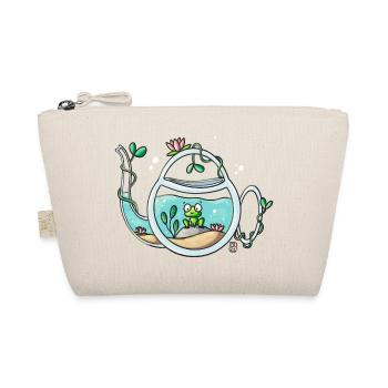 Teapot Garden Frog - Organic Pouch - nature - Front