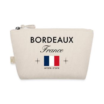 Bordeaux Frankreich Koordinaten Reise Souvenir - Bio-Täschchen - Natur - Vorne