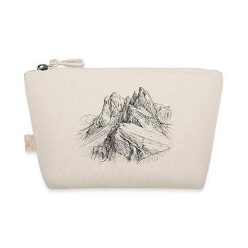 Secada Silhouette | Odle Dolomiten Design |  - Bio-Täschchen - Natur - Vorne