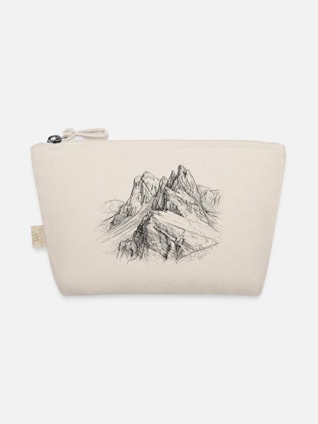 Secada Silhouette | Odle Dolomiten Design |  - Bio-Täschchen - Natur