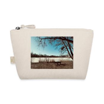 Winter landscape by the lake - Organic Pouch - nature - Front