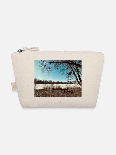 Winterlandschaft am See - Bio-Täschchen - Natur