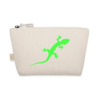 Silhouette de gecko néon - Trousse biologique - nature - Devant