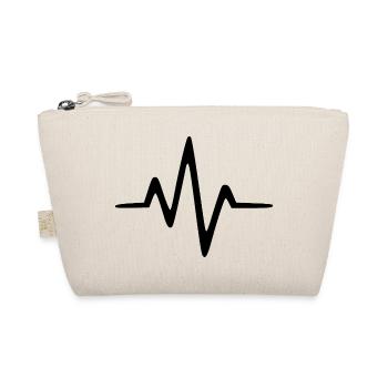 ECG Fréquence cardiaque Cadeau sur la ligne cardiaque - Trousse biologique - nature - Devant