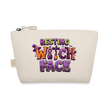 Resting Witch Face – lustiger Halloween-T-Shirt-Zaun - Bio-Täschchen - Natur - Vorne