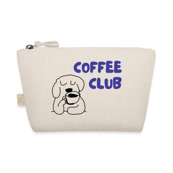 Kaffee Club Hund Illustration - Bio-Täschchen - Natur - Vorne