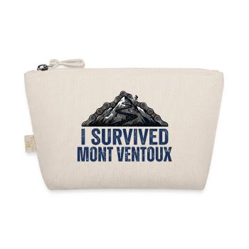 Ich habe Mont Ventoux Radkunst überlebt - Bio-Täschchen - Natur - Vorne