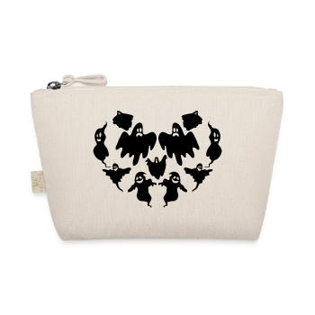 Halloween Heart Ghost Halloween Ghost - Bio-Täschchen - Natur - Vorne
