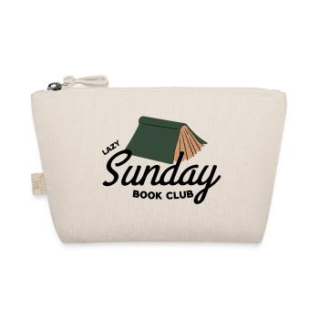 Lazy Sunday Book Club Vintage Aesthetic  - Bio-Täschchen - Natur - Vorne