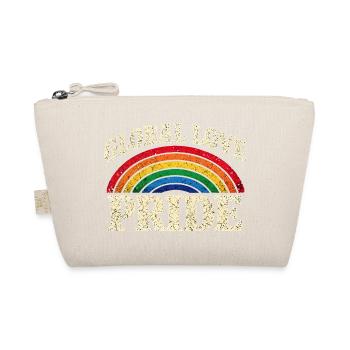 Global Love Pride Regenbogen Vintage T-Shirt  - Bio-Täschchen - Natur - Vorne