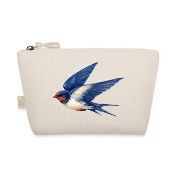 Water-coloured blue swallow - Organic Pouch - nature - Front
