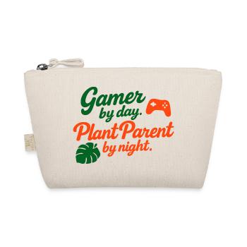 Gamer by Day Plant Parent by Night Shirt - Organic Pouch - nature - Front