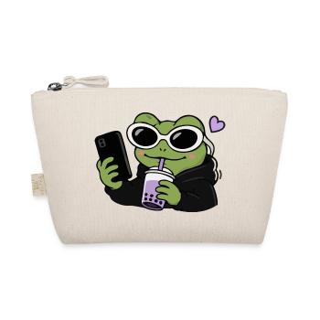 Selfie Boba de la Grenouille de la génération Z Kawaii Esthétique Grenouille drôle - Trousse biologique - nature - Devant