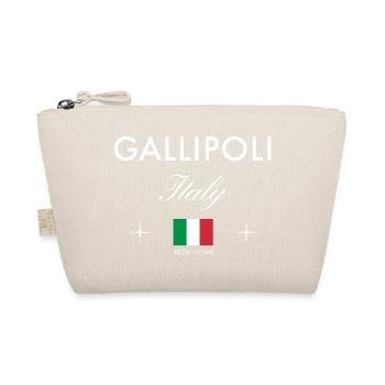 Gallipoli Italien Koordinaten Reise Souvenir - Bio-Täschchen - Natur - Vorne
