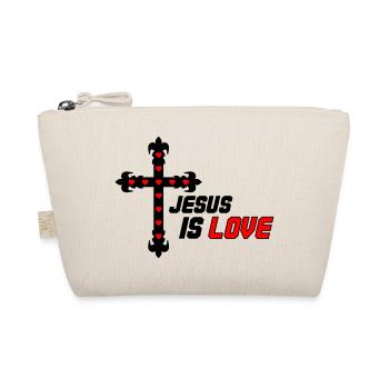Jesus is Love - Bio-Täschchen - Natur - Vorne