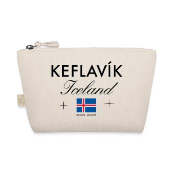Keflavík Island Koordinaten Reise Souvenir - Bio-Täschchen - Natur - Vorne