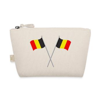 Belgische Flagge - Bio-Täschchen - Natur - Vorne