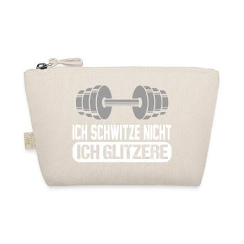 Ich schwitze nicht Bodybuilding Sprüche Sport - Bio-Täschchen - Natur - Vorne
