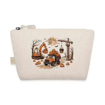 Bau-Halloween-Shirt für Kinder - Bio-Täschchen - Natur - Vorne