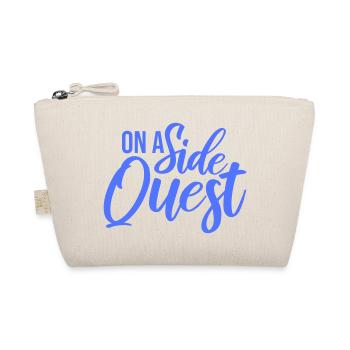On A Side Quest Gaming Adventure Spruch Logo Text - Bio-Täschchen - Natur - Vorne