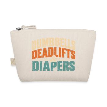 Dumbbells Diapers Laugh Tee - Bio-Täschchen - Natur - Vorne