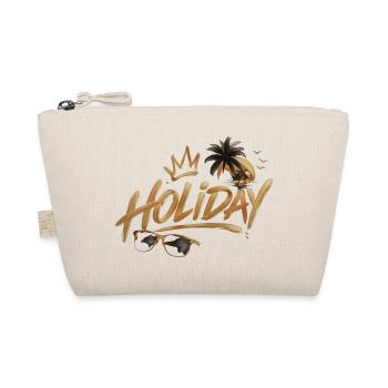 Golden Holiday Script mit Palm Sunset - Bio-Täschchen - Natur - Vorne