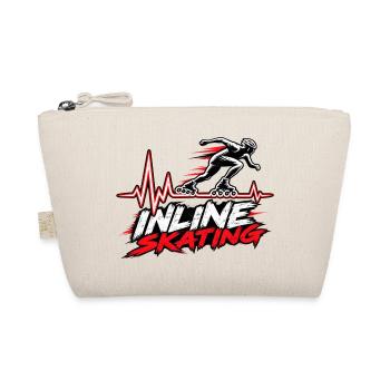 Inline Skating Herzschlag – Skating - Bio-Täschchen - Natur - Vorne