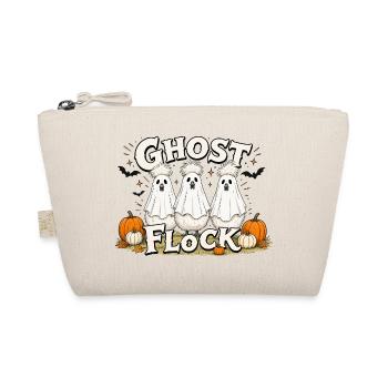 Lustige Geister Seidenhühner – Ghost Flock Hallowe - Bio-Täschchen - Natur - Vorne