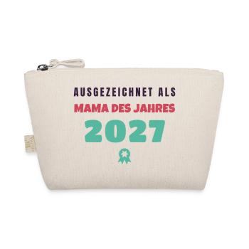 Mama des Jahres 2027 Auszeichnung Muttertag - Bio-Täschchen - Natur - Vorne