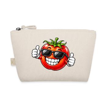 Coole Tomate Vegan Vegetarisch Cartoon - Bio-Täschchen - Natur - Vorne