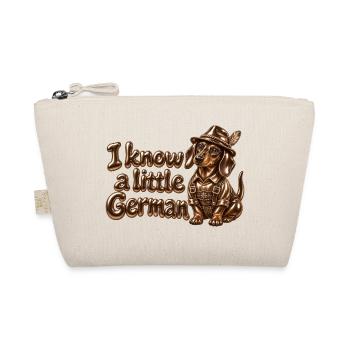 Kleiner deutscher bayerischer Dackel - Bio-Täschchen - Natur - Vorne