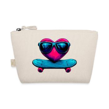 Skate Love Rider - Bio-Täschchen - Natur - Vorne
