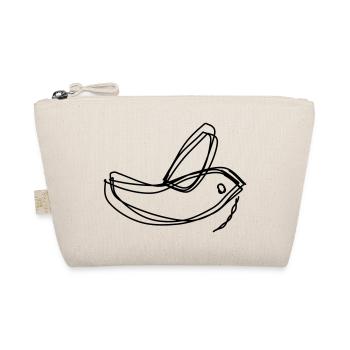 Hochzeitstaube handgezeichnet - Bio-Täschchen - Natur - Vorne