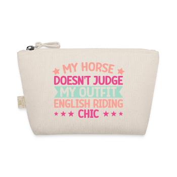 Hobby Horse Rider My Outfit Chic English Riding - Bio-Täschchen - Natur - Vorne