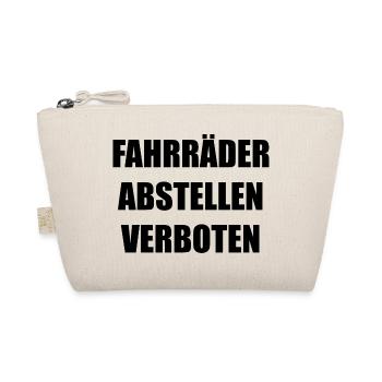 FAHRRADERABSTELLENVERBOTEN - Bio-Täschchen - Natur - Vorne