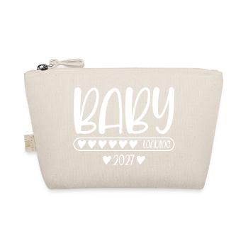 Baby 2027 Loading Schwangerschaft Mama Geschenk - Bio-Täschchen - Natur - Vorne