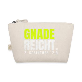 Gnade reicht – 2. Korinther 12,9 - Bio-Täschchen - Natur - Vorne
