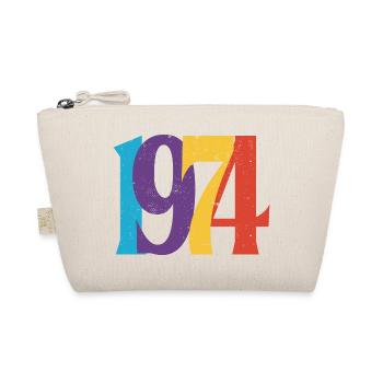 Geboren 1974 Geburtstagsgeschenk Geburtstag 74 - Bio-Täschchen - Natur - Vorne