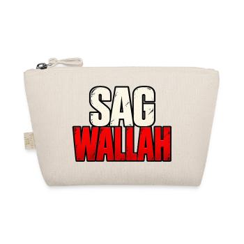 Sag Wallah – Lustiger Statement Spruch - Bio-Täschchen - Natur - Vorne