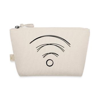 WLAN handgezeichnet - Bio-Täschchen - Natur - Vorne