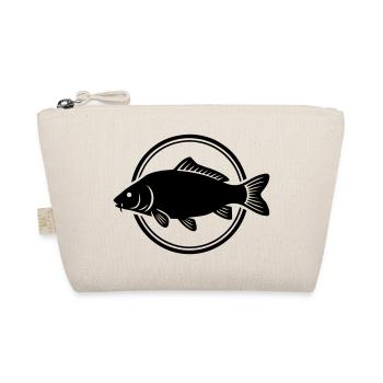 Karpfen Fisch Kreis Logo - Bio-Täschchen - Natur - Vorne