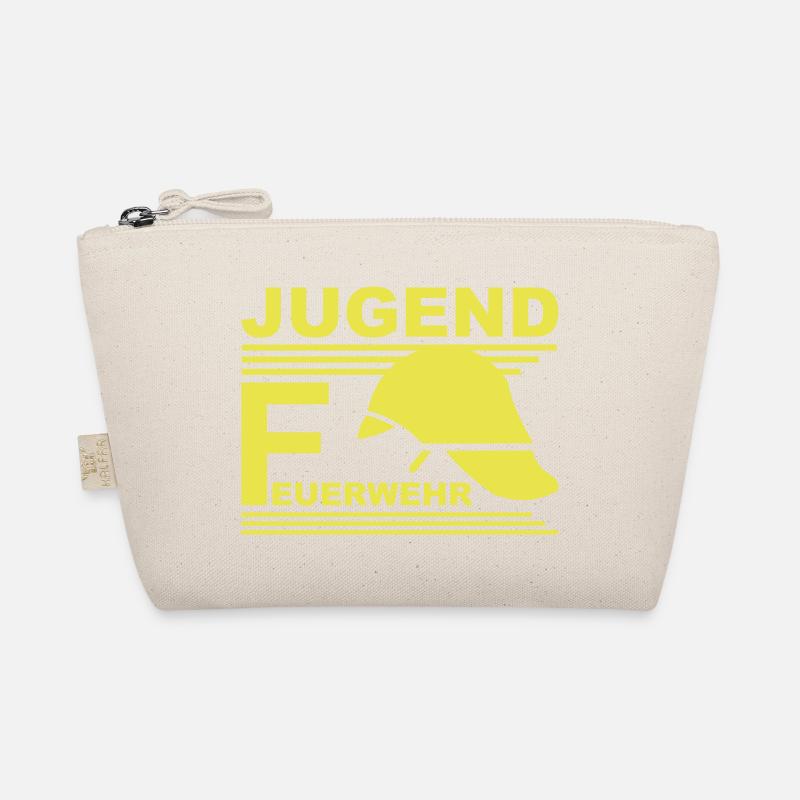 Jugend Feuerwehr Helm - Bio-Täschchen - Natur