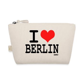 I love Berlin - couleurs personnalisables - Trousse biologique - nature - Devant