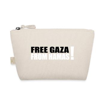 free gaza from hamas - Organic Pouch - nature - Front