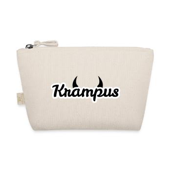 Krampus mit Hörnern - Bio-Täschchen - Natur - Vorne